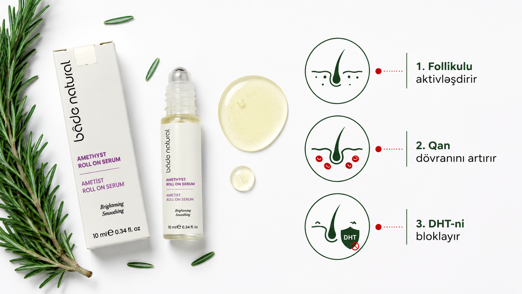 Bibəriyyə serum saç tökülməsi — follikul aktivləşdirmə DHT bloklanma saç kökü